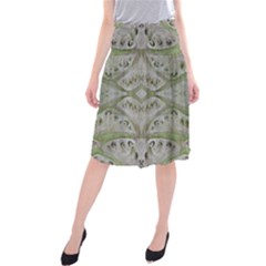 Broccoli Tree Green Midi Beach Skirt by DeneWestUK