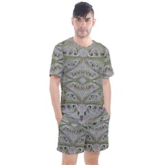 Broccoli Tree Green Men s Mesh Tee And Shorts Set