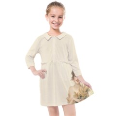 Vintage 1067759 1920 Kids  Quarter Sleeve Shirt Dress