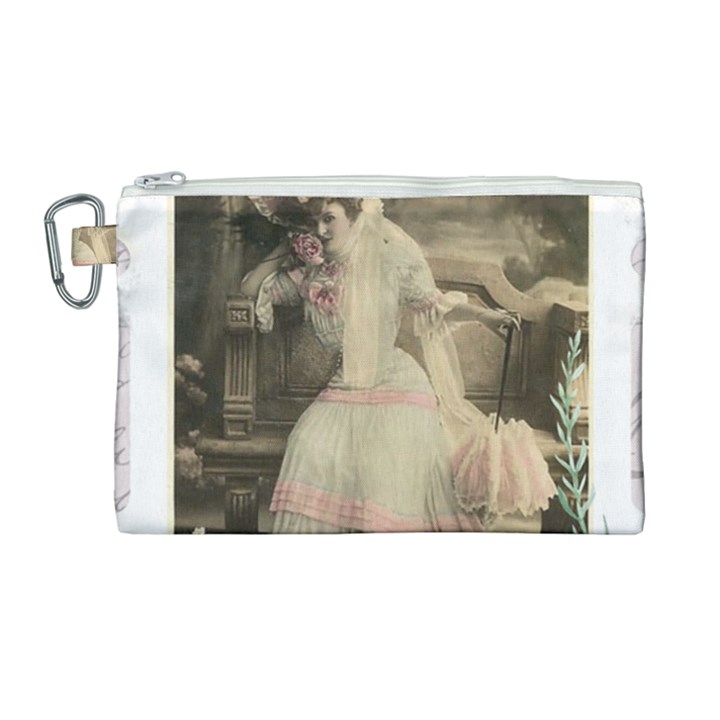 Vintage 1071148 1920 Canvas Cosmetic Bag (Large)