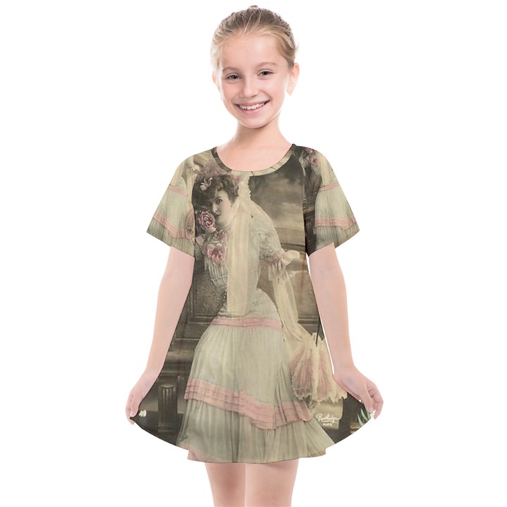 Vintage 1071148 1920 Kids  Smock Dress