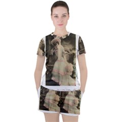 Vintage 1071148 1920 Women s Tee And Shorts Set