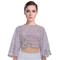 Background 1071141 1920 Tie Back Butterfly Sleeve Chiffon Top