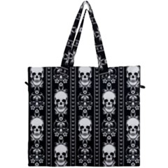 Baroque Skull Canvas Travel Bag