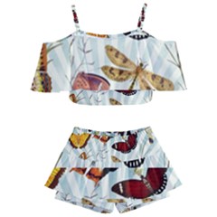 Butterfly 1064147 1920 Kids  Off Shoulder Skirt Bikini