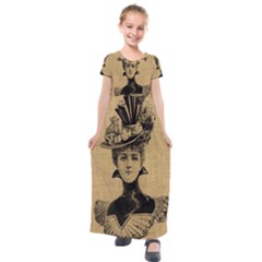 Vintage 1060197 1920 Kids  Short Sleeve Maxi Dress