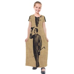 Vintage 1060202 1920 Kids  Short Sleeve Maxi Dress