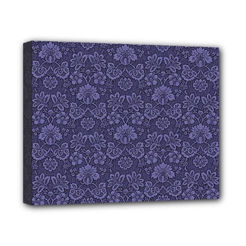 Damask Purple Canvas 10  X 8  (stretched) by vintage2030