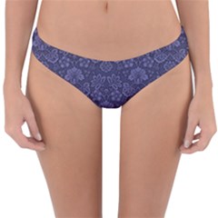 Damask Purple Reversible Hipster Bikini Bottoms by vintage2030