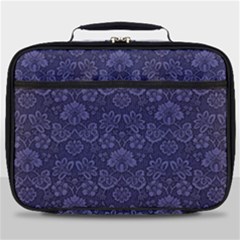 Damask Purple Full Print Lunch Bag