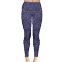 Damask Purple Inside Out Leggings View1