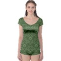 Damask Green Boyleg Leotard  View1