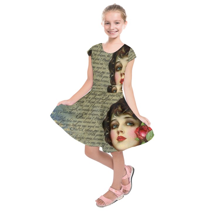 Vintage 1047247 1280 Kids  Short Sleeve Dress