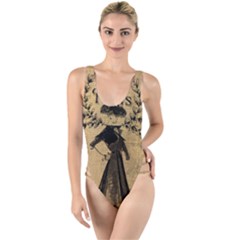 Vintage 1060201 1920 High Leg Strappy Swimsuit