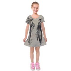 Vintage 1060195 1920 Kids  Short Sleeve Velvet Dress