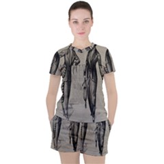 Vintage 1060195 1920 Women s Tee And Shorts Set