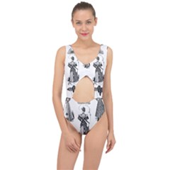 Vintage 1064131 1920 Center Cut Out Swimsuit