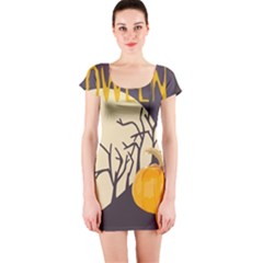 Halloween 979495 1280 Short Sleeve Bodycon Dress