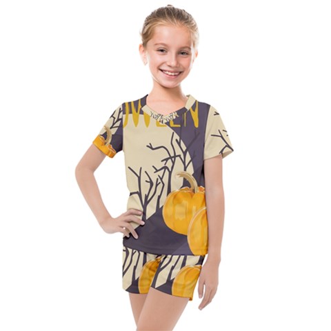 Halloween 979495 1280 Kids  Mesh Tee And Shorts Set by vintage2030