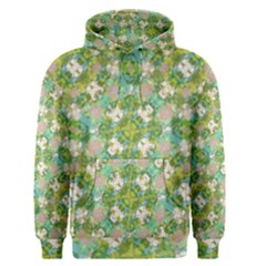 Vintage Floral Print Collage Pattern Men s Pullover Hoodie