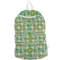 Vintage Floral Print Collage Pattern Foldable Lightweight Backpack by dflcprints