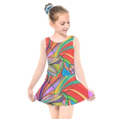 Love Kids  Skater Dress Swimsuit by nicholakarma