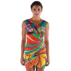 Love Wrap Front Bodycon Dress by nicholakarma