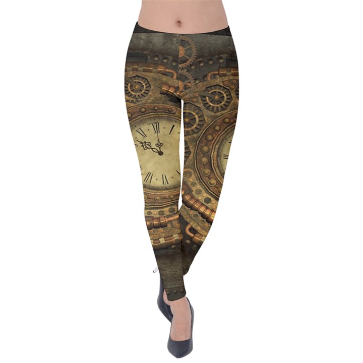 Awesome Steampunk Design, Clockwork Velvet Leggings