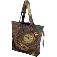 Awesome Steampunk Design, Clockwork Drawstring Tote Bag