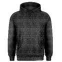 Wavy Grid Dark Pattern Men s Pullover Hoodie View1