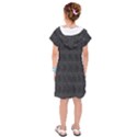 Wavy Grid Dark Pattern Kids  Drop Waist Dress View2