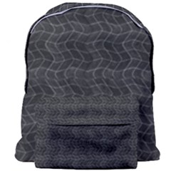 Wavy Grid Dark Pattern Giant Full Print Backpack by dflcprints