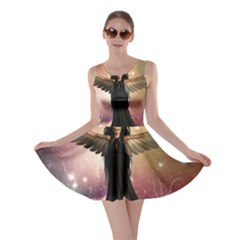 Awesome Dark Fairy In The Sky Skater Dress by FantasyWorld7