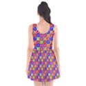 Numbers And Vowels Colorful Pattern Scoop Neck Skater Dress View2