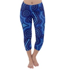 Aboriginal Art - Travel  Capri Winter Leggings 