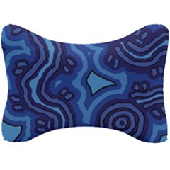 Aboriginal Art - Travel  Seat Head Rest Cushion