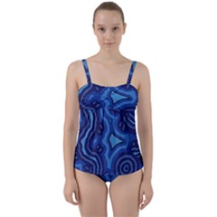 Aboriginal Art - Travel  Twist Front Tankini Set by hogartharts