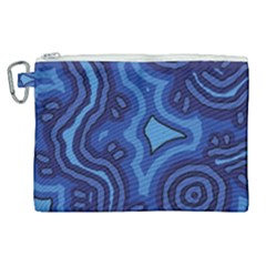 Aboriginal Art - Travel  Canvas Cosmetic Bag (xl)