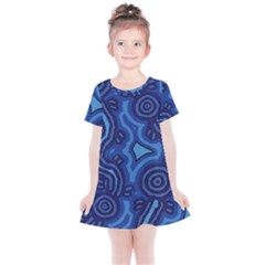 Aboriginal Art - Travel  Kids  Simple Cotton Dress by hogartharts