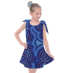 Aboriginal Art - Travel  Kids  Tie Up Tunic Dress by hogartharts