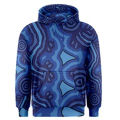 Aboriginal Art - Blue Campsites Men s Pullover Hoodie