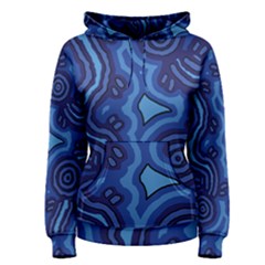 Aboriginal Art - Blue Campsites Women s Pullover Hoodie