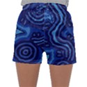 Aboriginal Art - Blue Campsites Sleepwear Shorts View1