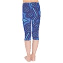 Aboriginal Art - Blue Campsites Kids  Capri Leggings  View2