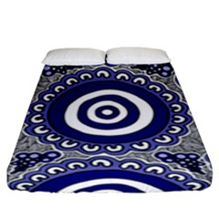 Aboriginal Art - Gathering Fitted Sheet (king Size) by hogartharts