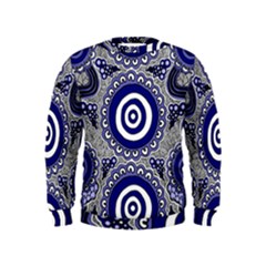 Aboriginal Art - Gathering Kids  Sweatshirt