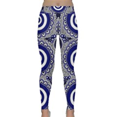 Aboriginal Art - Gathering Classic Yoga Leggings by hogartharts