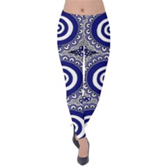 Aboriginal Art - Gathering Velvet Leggings