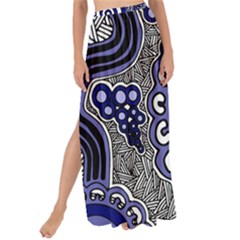 Aboriginal Art - Gathering Maxi Chiffon Tie-up Sarong by hogartharts