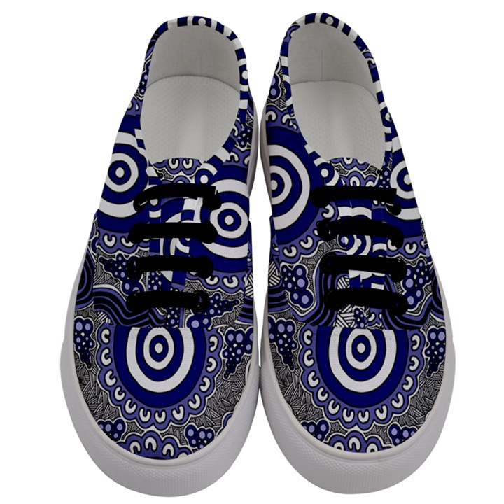 Aboriginal Art - Gathering Men s Classic Low Top Sneakers